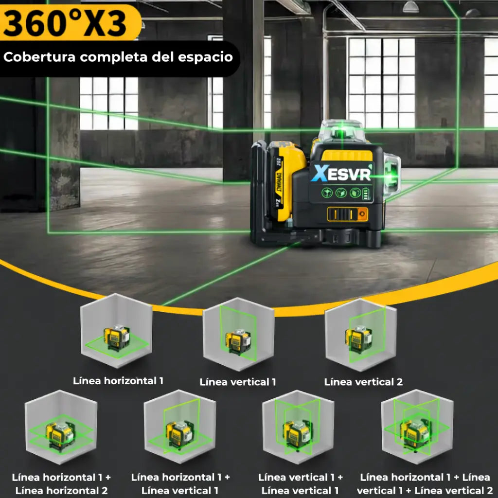 XESVR Laser360 Industrial 360° Edición Profesional + Bateria y Cargador Gratuito
